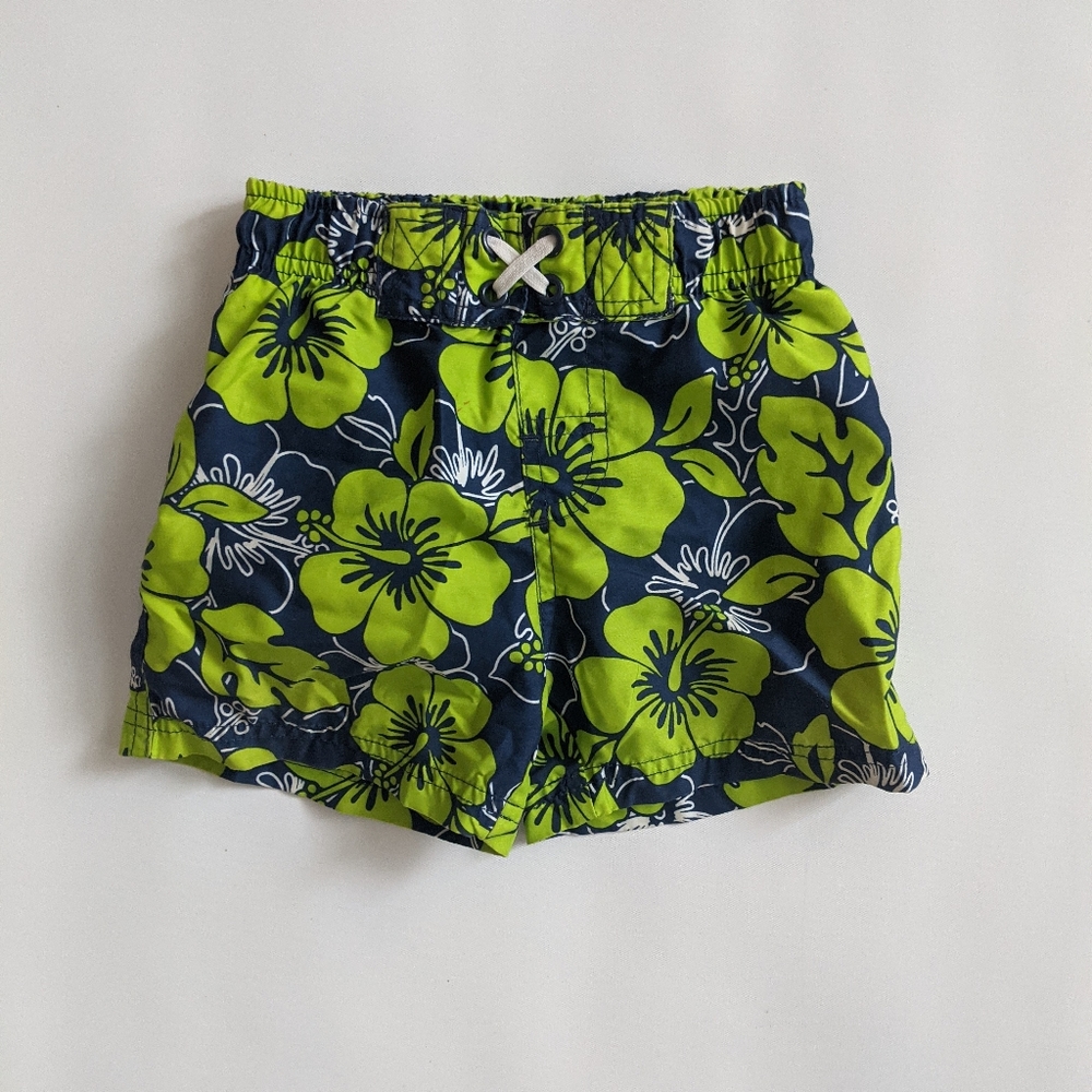 Circo Hawaiian Floral Swim Trunks